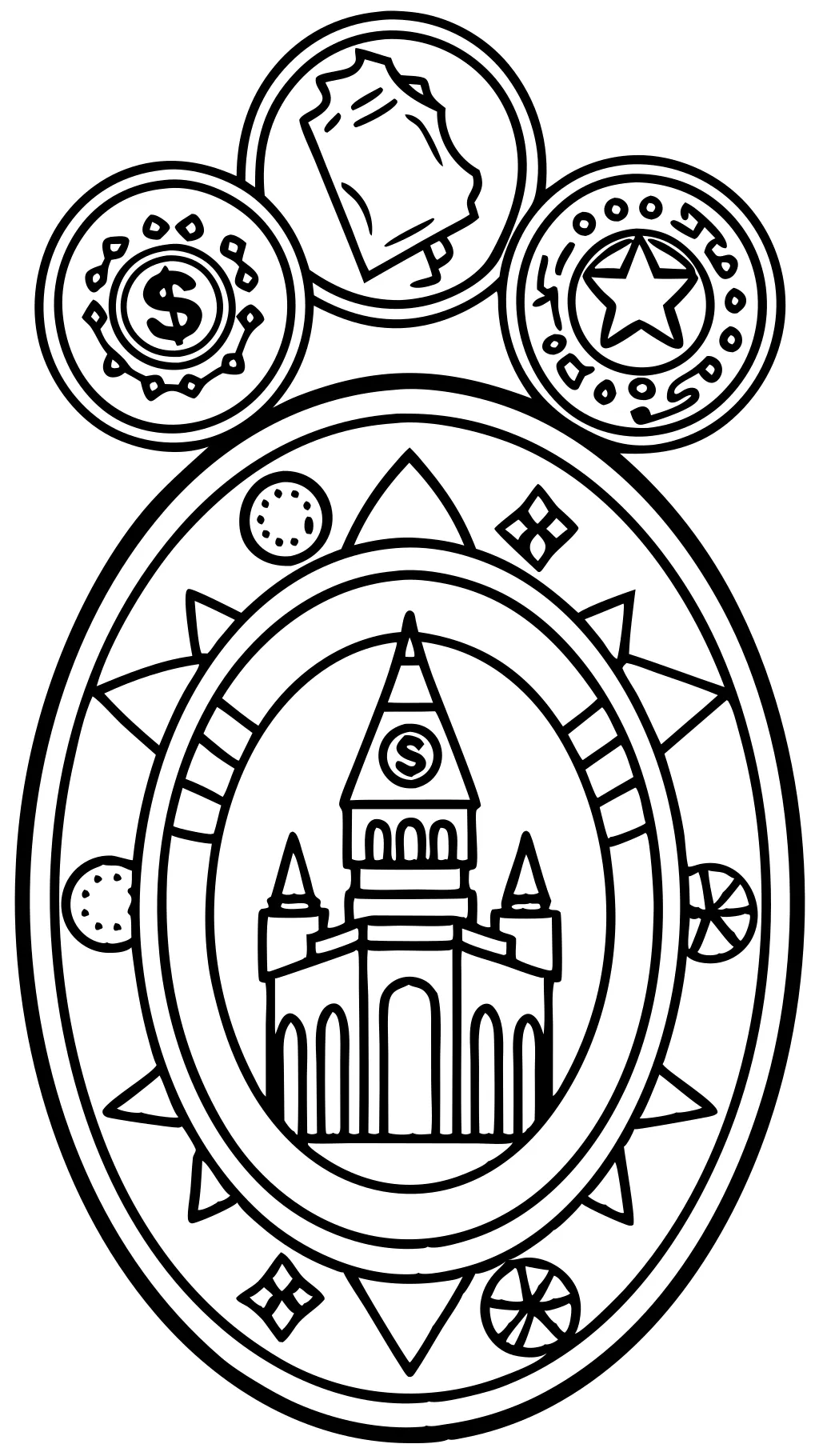 coloring pages coins